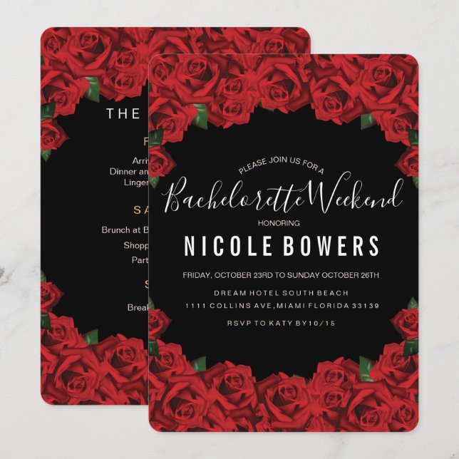 Invitation d'itinéraire de fête de weekend de Bach (Devant / Derrière)