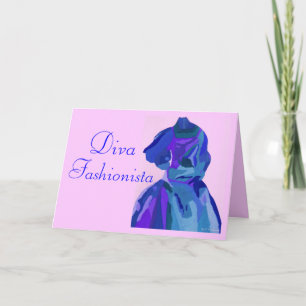 Invitation Diva Fashionista En Bleu I