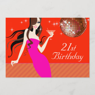 Invitation Divalicious Cocktails 21e anniversaire