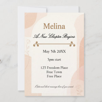 Invitation Divorce Party New Chapter Celebration