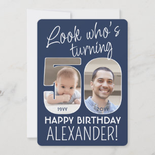 Invitation DIY Couleurs • Joyeux 50e Anniversaire 2 Photos