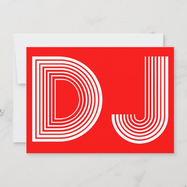 Invitation DJ vintage (Devant)