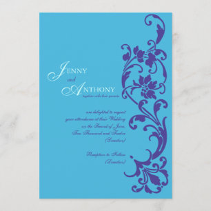 Invitation do-it-yourself Simplicité élégante dans le ciel et