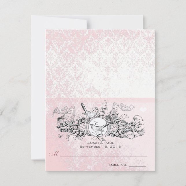 Invitation do-it-yourself vous cochez et pliez les Mariages d (Dos)
