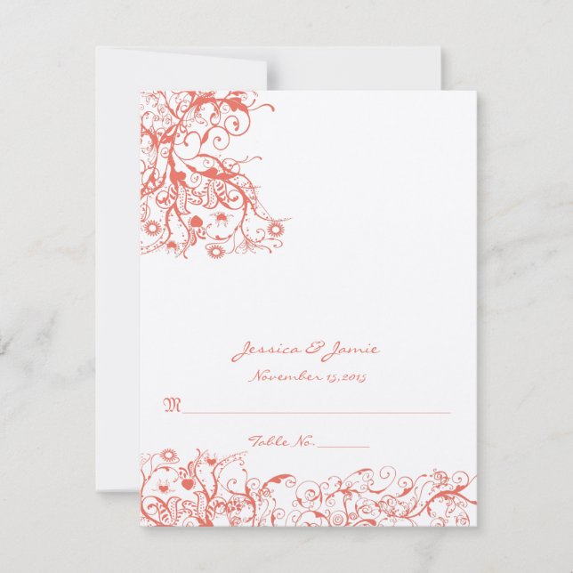 Invitation do-it-yourself vous cochez et pliez les Mariages d (Devant)