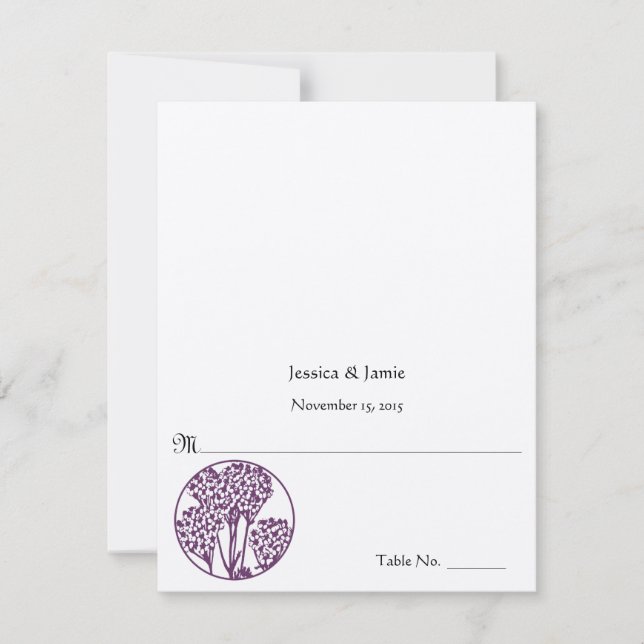 Invitation do-it-yourself vous cochez et pliez les Mariages d (Devant)