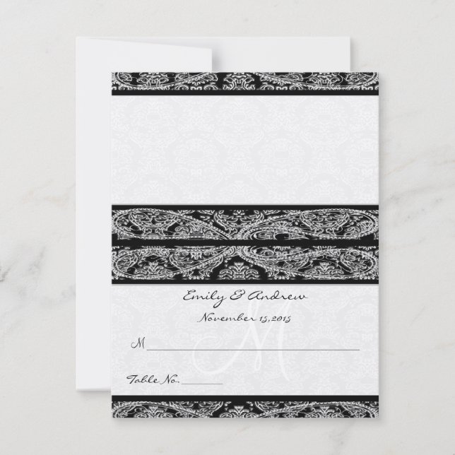 Invitation do-it-yourself vous cochez et pliez les Mariages d (Devant)
