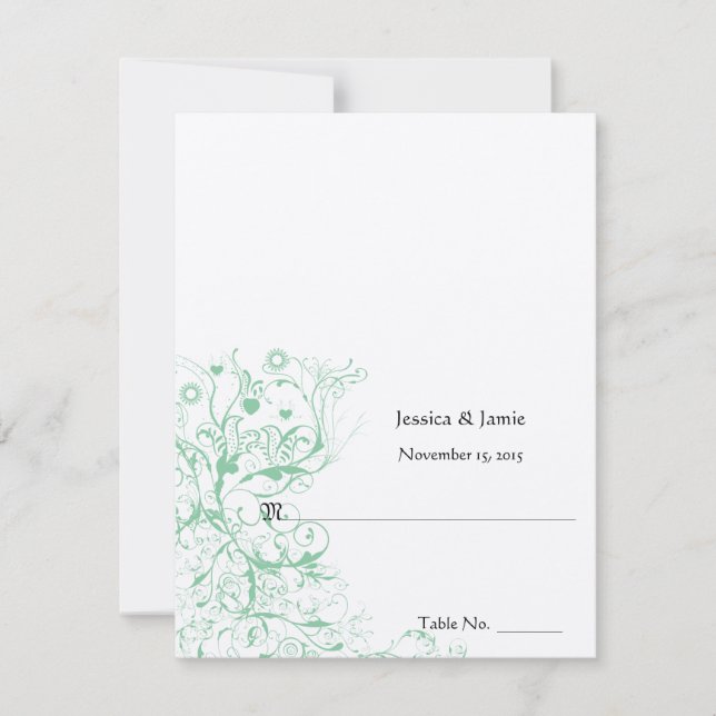 Invitation do-it-yourself vous cochez et pliez les Mariages d (Devant)