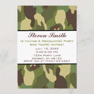 Invitation d'obtention du diplôme de Camo