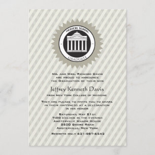 Invitation d'obtention du diplôme de Faculté de