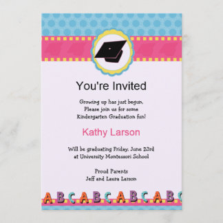 Invitation d'obtention du diplôme de jardin