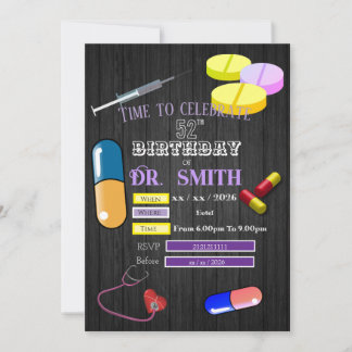 Invitation doctor’s birthday