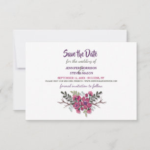 Invitation Dogwood Enregistrer la date de publication