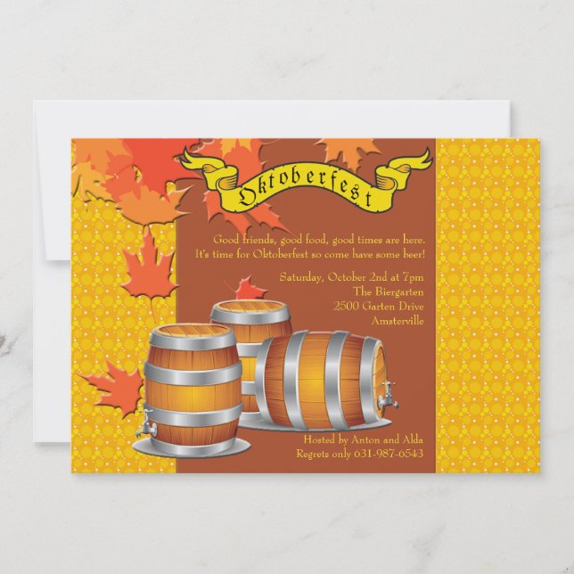 Invitation d'Oktoberfest (Devant)