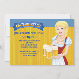 Invitation d'Oktoberfest Beerfest