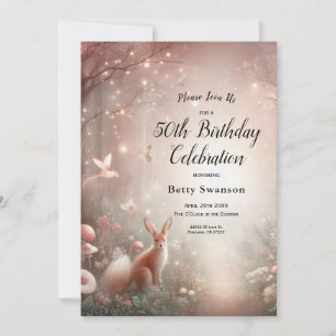 Invitation Domaine boisé lumineux de l'étincelle et de la fle