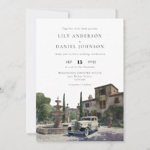 Invitation Domaine de Vieille Fortune QR Code Mariage