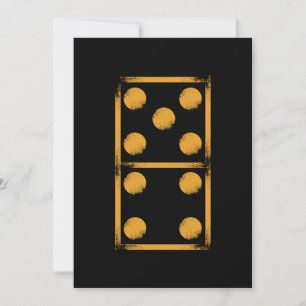 Invitation Domino 9 Dominoes Carreaux Puzzler Jeu cadeau