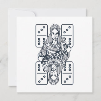Invitation Dominoes Queen Jouer Carreaux Puzzler Jeu cadeau