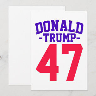 Invitation Donald Trump 47 Election présidentielle 2024