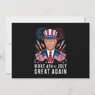 Invitation Donald Trump 4 juillet sa grandeur