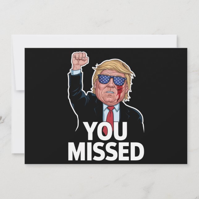 Invitation Donald Trump vous a manqué (Devant)