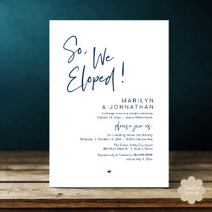 Invitation Donc, Nous Avons Été, Le Dîner Moderne Mariage Elo
