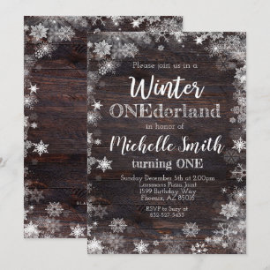 Invitation d'ONEderland d'hiver, ęr anniversaire,