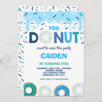 Donut Birthday Invitation, tu ne veux pas manquer