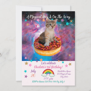 Invitation Donut Cat