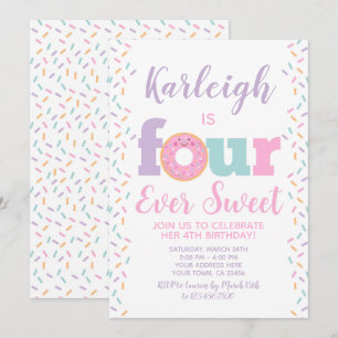 Invitation Donut FourEver Sucré