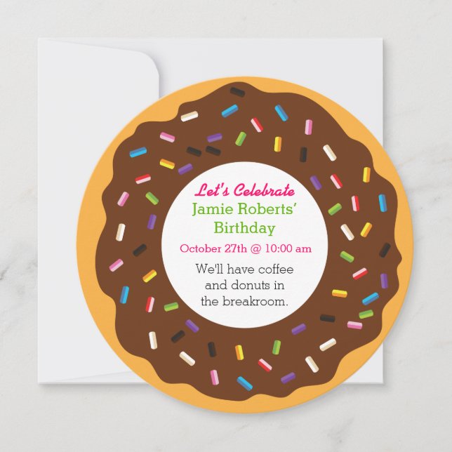 Invitation Donut Party (Devant)