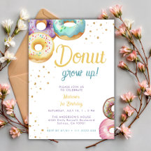 Donut Sucré Ne Grandis Pas Or Anniversaire Tout Âg