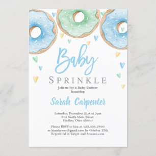 Invitation Donuts Baby shower garçon