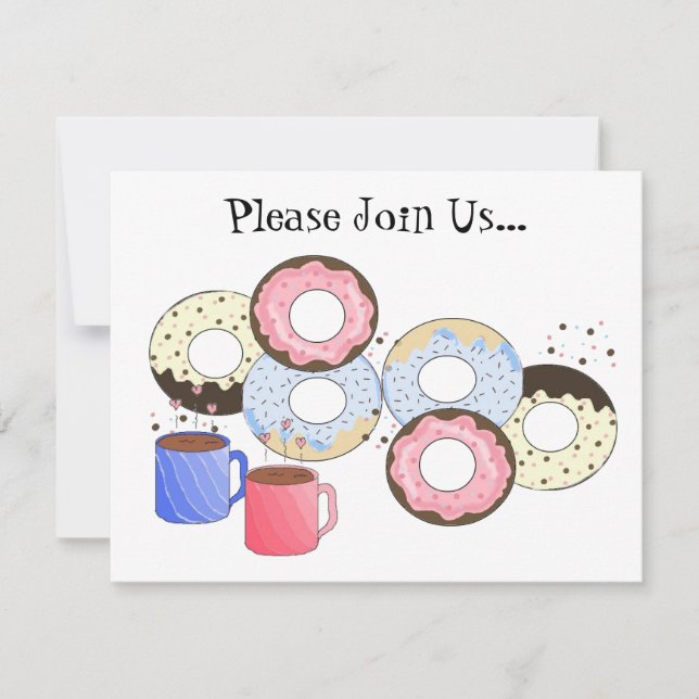 Invitation Donuts et Café (Devant)