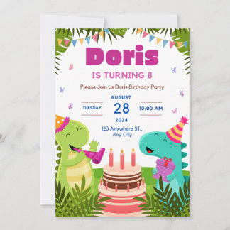 Invitation Doris fête ses 8 ans