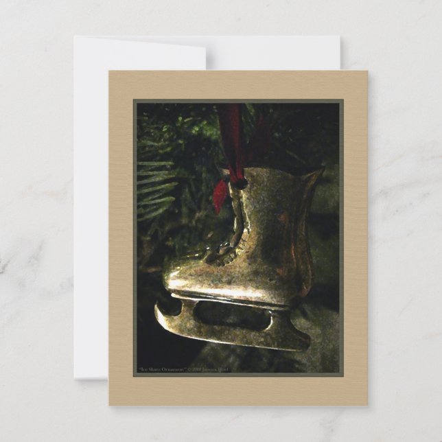 Invitation d'ornement de patin de glace (Devant)