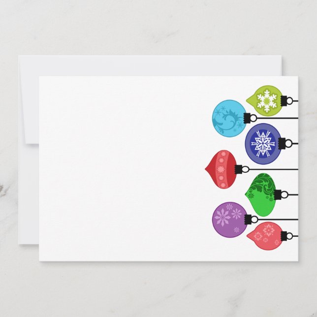 Invitation d'ornements de Noël (Devant)