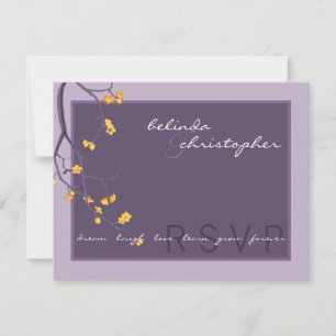 Invitation DOSSIER DE RÉPONSE RSVP :: cerisiers en fleurs 7L