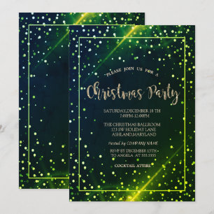 Invitation Dots d'or élégants Green Company