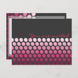 Invitation Dots Ombres Roses
