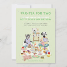 Dotty Dog Part tea pour deux 2e anniversaire