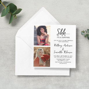 Invitation Double Celebration 2 Photo Anniversaire