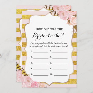 Invitation Double Côté - 2 Fêtes de l'mariée Jeu-Comment Anci