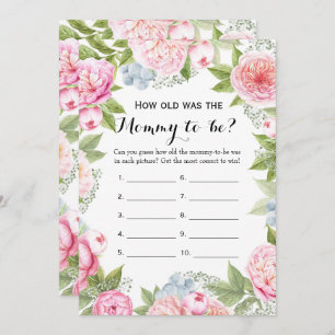 Invitation Double Côté jeux de 2 baby showers comment vieux