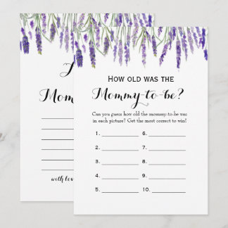 Invitation Double Côté - Jeux de 2 Baby showers - Quel âge | 