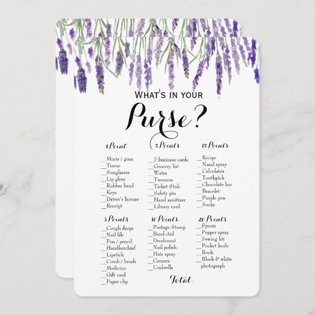 Invitation Double Face - 2 Jeux de Salle de Mariage Pochette  (Devant / Derrière)