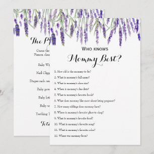 Invitation Double face - Jeux de 2 x Baby showers