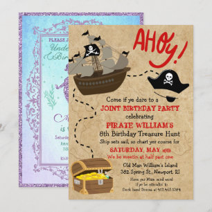 Invitation double - Invitation d'anniversaire Pira