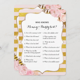 Invitation Double Side 2 Baby shower - Conseil Qui sait